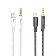 Кабель AUX hoco UPA19 digital audio conversion cable for iP - Silver (iP male connector to DC3.5 male connector)