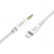 Кабель AUX hoco UPA19 digital audio conversion cable for iP - Silver (iP male connector to DC3.5 male connector)
