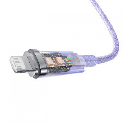 Кабель BASEUS explorer series fast charging cable with smart temperature control type-c to IP 20w 1m - Purple (CATS010205) Кабель BASEUS explorer series fast charging cable with smart temperature control type-c to IP 20w 1m - Purple (CATS010205)