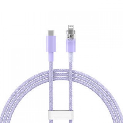 Кабель BASEUS explorer series fast charging cable with smart temperature control type-c to IP 20w 1m - Purple (CATS010205) Кабель BASEUS explorer series fast charging cable with smart temperature control type-c to IP 20w 1m - Purple (CATS010205)