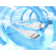Кабель Hoco X37 cool power PD charging data cable (T.C to IP) - Белый