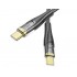 Кабель Hoco U121 gold standard transparent discovery edition 60W charging data cable Type-c to Type-c - Черный Кабель Hoco U121 gold standard transparent discovery edition 60W charging data cable Type-c to Type-c - Черный