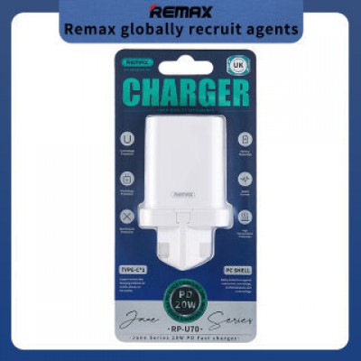 Сетевой адаптер Remax Jane Series 20W PD Fast Charger RP-U70 - White Сетевой адаптер Remax Jane Series 20W PD Fast Charger RP-U70 - White