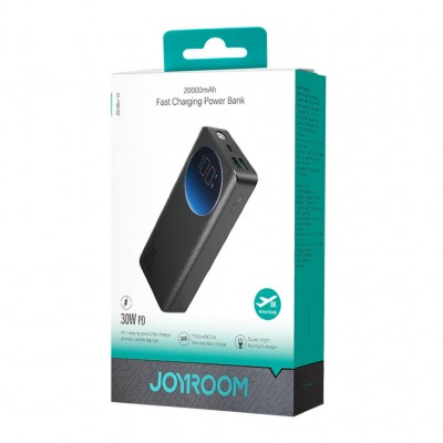 Power Bank Joyroom JR-PBF02 30W 20000mAh - Black ?With USB to Type-C Cable 0.25m-Black? Power Bank Joyroom JR-PBF02 30W 20000mAh - Black ?With USB to Type-C Cable 0.25m-Black?