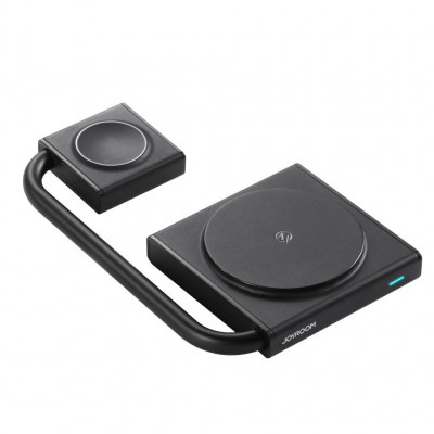 Беспроводная зарядка Joyroom JR-WQN05 2 in 1 Foldable Wireless Charger - Black Беспроводная зарядка Joyroom JR-WQN05 2 in 1 Foldable Wireless Charger - Black