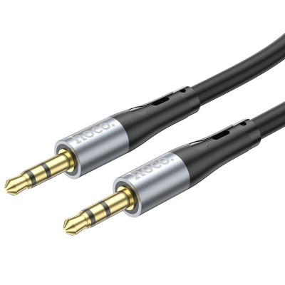 Переходник Hoco UPA22 AUX silicone audio cable - Black Переходник Hoco UPA22 AUX silicone audio cable - Black