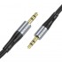 Переходник Hoco UPA22 AUX silicone audio cable - Black Переходник Hoco UPA22 AUX silicone audio cable - Black