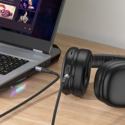 Переходник Hoco UPA22 AUX silicone audio cable - Black