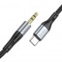 Переходник Hoco UPA22 Type-C silicone digital audio conversion cable - Black Переходник Hoco UPA22 Type-C silicone digital audio conversion cable - Black