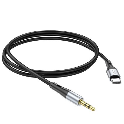 Переходник Hoco UPA22 Type-C silicone digital audio conversion cable - Black Переходник Hoco UPA22 Type-C silicone digital audio conversion cable - Black