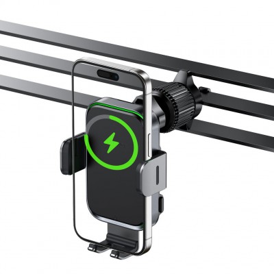 Автодержатель с беспроводной зарядкой Acefast D17 car wireless charging holder - Black Автодержатель с беспроводной зарядкой Acefast D17 car wireless charging holder - Black