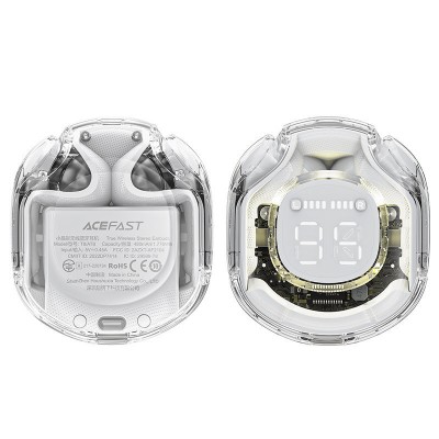 Беспроводные наушники Acefast T8 Crystal color (2) Bluetooth earbuds - White moon Беспроводные наушники Acefast T8 Crystal color (2) Bluetooth earbuds - White moon