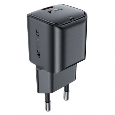 Сетевой адаптер ACEFAST A73 mini PD20W GaN USB-C - Black Сетевой адаптер ACEFAST A73 mini PD20W GaN USB-C - Black