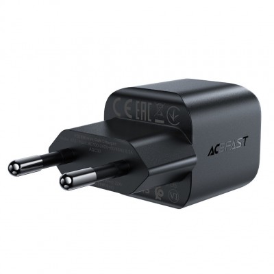 Сетевой адаптер ACEFAST A73 mini PD20W GaN USB-C - Black Сетевой адаптер ACEFAST A73 mini PD20W GaN USB-C - Black