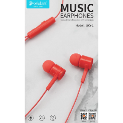 Наушники Celebrat SKY-1 - Red Наушники Celebrat SKY-1 - Red