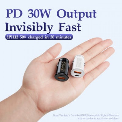 Автомобильное зарядное устройство Remax Chanyo Seies 30W PD+QC Multi-compatible Fast Car Charger RCC-231 - White Автомобильное зарядное устройство Remax Chanyo Seies 30W PD+QC Multi-compatible Fast Car Charger RCC-231 - White