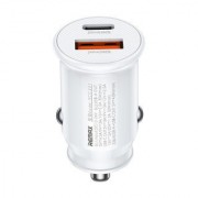 Автомобильное зарядное устройство Remax Chanyo Seies 30W PD+QC Multi-compatible Fast Car Charger RCC-231 - White