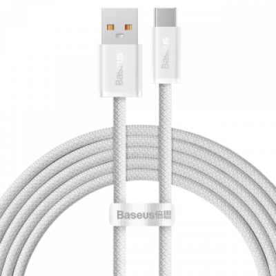 Кабель Baseus Dynamic Series Fast Charging Data Cable USB to Type-c 100W 2m - White (CALD000702) Кабель Baseus Dynamic Series Fast Charging Data Cable USB to Type-c 100W 2m - White (CALD000702)