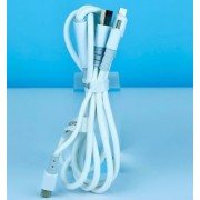 Кабель Celebrat HB-09 3-in-1 Fast Charging Cable 66w - White