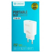 Сетевой адаптер Celebrat C-H4-EU Portable Fast Charger - White