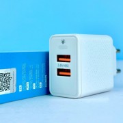 Сетевой адаптер Celebrat C-N5 EU 2.4A Home Fast Charger - White