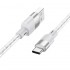 Кабель Hoco X99 crystal junction silicone charging data cable Type-C - Серый Кабель Hoco X99 crystal junction silicone charging data cable Type-C - Серый