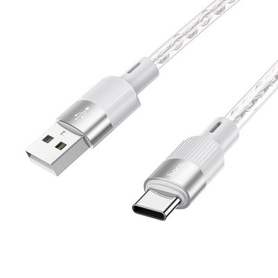 Кабель Hoco X99 crystal junction silicone charging data cable Type-C - Серый Кабель Hoco X99 crystal junction silicone charging data cable Type-C - Серый