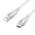 Кабель Hoco X99 crystal junction silicone charging data cable Type-C - Серый Кабель Hoco X99 crystal junction silicone charging data cable Type-C - Серый