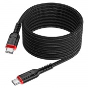 Кабель HOCO X59 Victory 60W Charging Data Cable Type-c to Type-c (L=3M) - Black