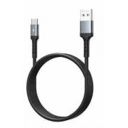 Кабель REMAX 66W All-Compatible Dual-color Braided Fast Charging Data Cable RC-C161 (T.C) 1.2m - Black