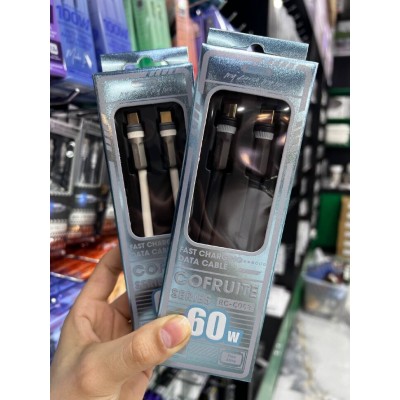 Кабель REMAX Cofrutie Series 60W Zinc Alloy ALL-Compatible Fast Charging Data Cable RC-C063 (T.C to T.C) - White Кабель REMAX Cofrutie Series 60W Zinc Alloy ALL-Compatible Fast Charging Data Cable RC-C063 (T.C to T.C) - White