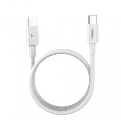 Кабель REMAX Cofrutie Series 60W Zinc Alloy ALL-Compatible Fast Charging Data Cable RC-C063 (T.C to T.C) - White Кабель REMAX Cofrutie Series 60W Zinc Alloy ALL-Compatible Fast Charging Data Cable RC-C063 (T.C to T.C) - White