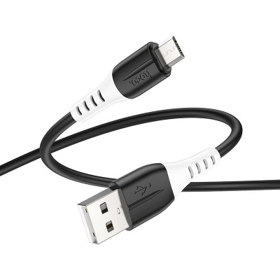 Кабель Hoco X82 Micro silicone charging data cable - Black Кабель Hoco X82 Micro silicone charging data cable - Black