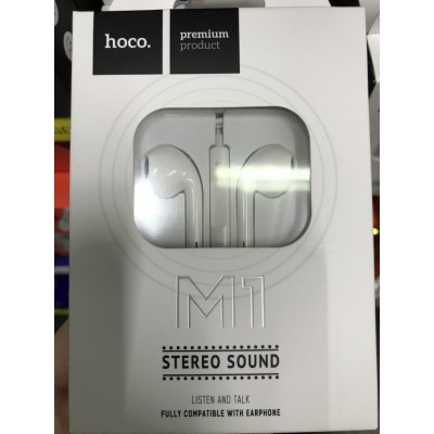 Наушники hoco M1 original series Earphone Apple - Белый Наушники hoco M1 original series Earphone Apple - Белый