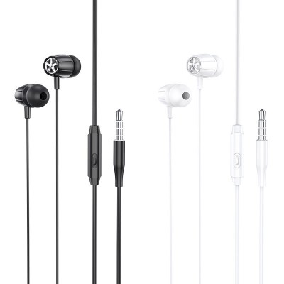 Наушники hoco M88 Graceful universal earphones with mic - Black Наушники hoco M88 Graceful universal earphones with mic - Black