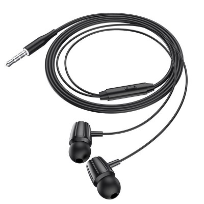 Наушники hoco M88 Graceful universal earphones with mic - Black Наушники hoco M88 Graceful universal earphones with mic - Black