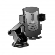 Автомобильный держатель hoco CA83 David one-button center console car holder - Black
