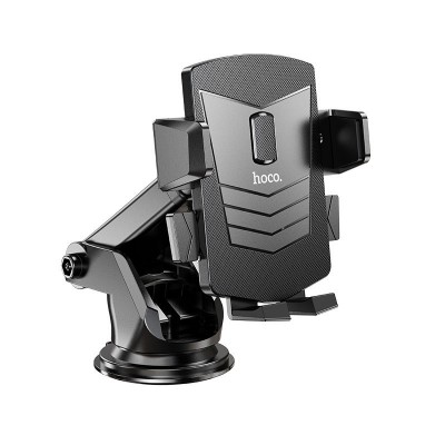 Автомобильный держатель hoco CA83 David one-button center console car holder - Black Автомобильный держатель hoco CA83 David one-button center console car holder - Black