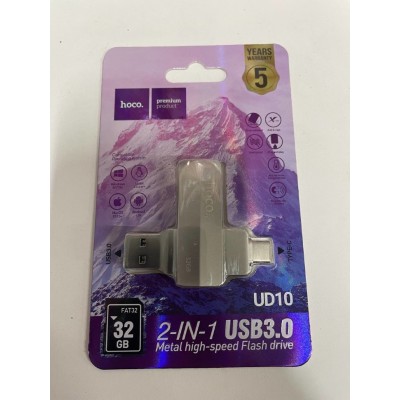 Флеш-накопитель USB 3.0 hoco UD10 32GB Type-C Флеш-накопитель USB 3.0 hoco UD10 32GB Type-C