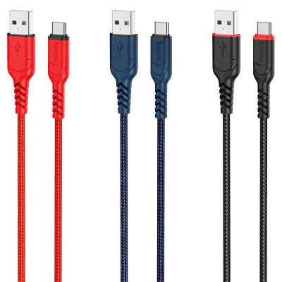 Кабель hoco X59 Victory charging data cable for Type-C 1m - Black Кабель hoco X59 Victory charging data cable for Type-C 1m - Black