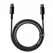 Кабель Baseus Tungsten Gold Fast Charging Data Cable Type-C to Type-C 100W 2m (CATWJ-A01) - Black