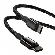 Кабель Baseus Tungsten Gold Fast Charging Data Cable Type-C to Type-C 100W 2m (CATWJ-A01) - Black