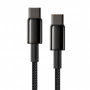 Кабель Baseus Tungsten Gold Fast Charging Data Cable Type-C to Type-C 100W 2m (CATWJ-A01) - Black