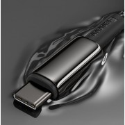Кабель Baseus Tungsten Gold Fast Charging Data Cable Type-C to Type-C 100W 2m (CATWJ-A01) - Black