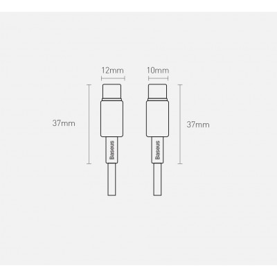 Кабель Baseus Tungsten Gold Fast Charging Data Cable Type-C to Type-C 100W 2m (CATWJ-A01) - Black Кабель Baseus Tungsten Gold Fast Charging Data Cable Type-C to Type-C 100W 2m (CATWJ-A01) - Black