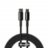 Кабель Baseus Tungsten Gold Fast Charging Data Cable Type-C to iP PD 20W 2m (CATLWJ-A01) - Black Кабель Baseus Tungsten Gold Fast Charging Data Cable Type-C to iP PD 20W 2m (CATLWJ-A01) - Black