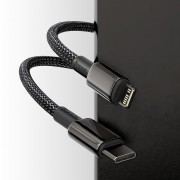 Кабель Baseus Tungsten Gold Fast Charging Data Cable Type-C to iP PD 20W 2m (CATLWJ-A01) - Black
