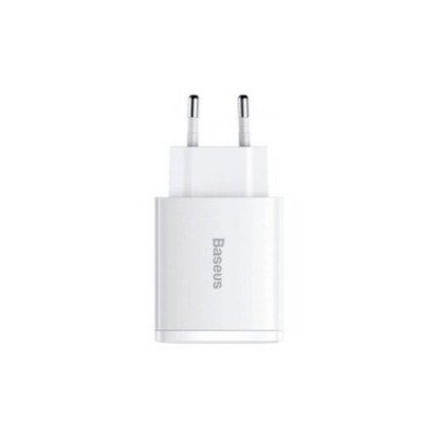 Зарядное устройство Baseus Compact Quick Charger 2*USB+USB-C, 3A, 30W - Белый (CCXJ-E02) Зарядное устройство Baseus Compact Quick Charger 2*USB+USB-C, 3A, 30W - Белый (CCXJ-E02)