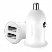Автомобильное зарядное устройство Baseus Grain Pro Car Charger (Dual USB 4.8A ) (CCALLP-02) - White