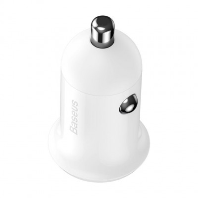 Автомобильное зарядное устройство Baseus Grain Pro Car Charger (Dual USB 4.8A ) (CCALLP-02) - White Автомобильное зарядное устройство Baseus Grain Pro Car Charger (Dual USB 4.8A ) (CCALLP-02) - White